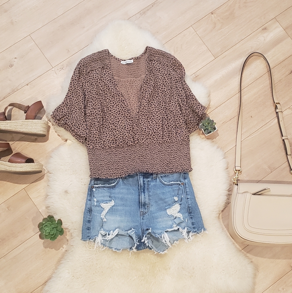 Abercrombie leopard top